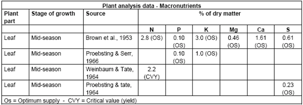 Almonds macro elements - کود مناسب نهال بادام چیست ؟