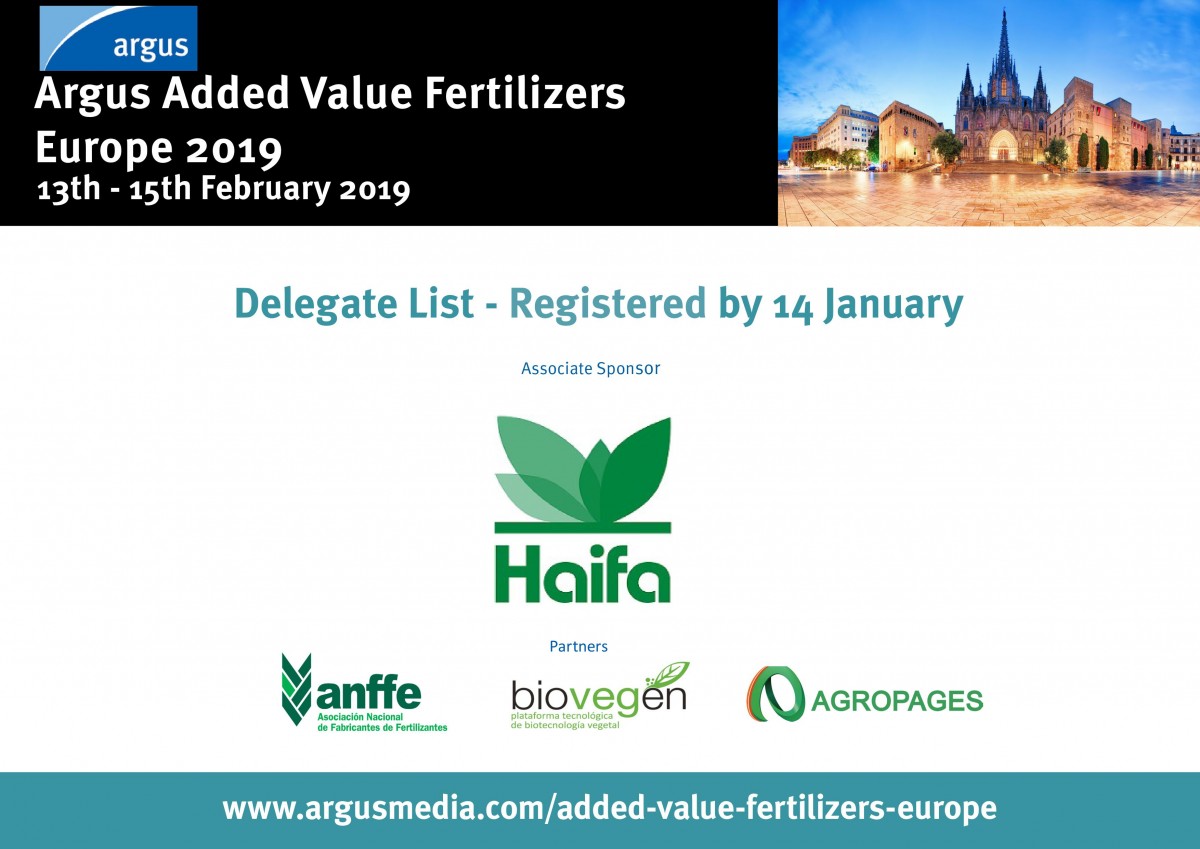 Argus Added Value Fertilizers Europe 2019