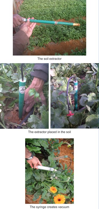 The Soil Extractor: A simple way for a continuous soil monitoring